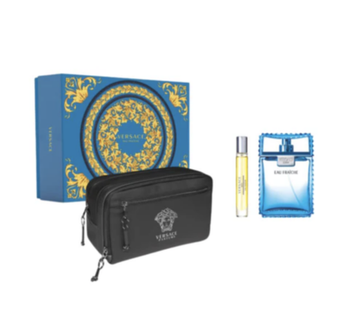 Versace Man Eau Fraîche Gift Set 100ml Eau de Toilette + 10ml Eau de Toilette + Versace Tas