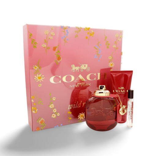 Coach Wild Rose Gift Set 90ml + 7,5ml Eau de Parfum + 100ml Perfumed Body Lotion