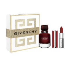 Givenchy L'Interdit Eau de Parfum Rouge Gift Set 50ml Eau de Parfum + Le rouge Deep Velvet Lipstick 37 Rouge Grainé