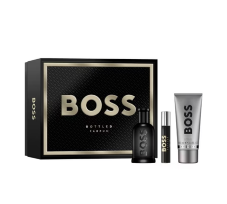 Boss Bottled Parfum Gift Set 100ml + 10ml Parfum + 100ml Shower Gel