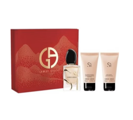 Giorgio Armani Si Gift Set 50ml Eau de Parfum + 50ml Body Lotion + 50ml Shower Gel