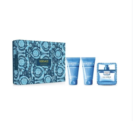 Versace Man Eau Fraîche Gift Set 50ml Eau de Toilette + 50ml Shower Gel + 50ml After Shave Balm